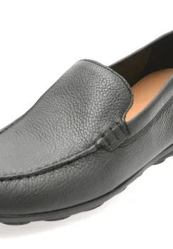 Mocasini GEOX negri, U55HYA, din piele naturala imagine