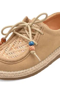 Mocasini GRYXX bej, 361, din piele intoarsa imagine