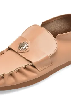 Mocasini GRYXX bej, 3642611, din piele naturala imagine