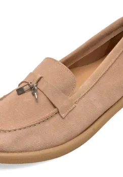 Mocasini GRYXX bej, 617871, din piele intoarsa imagine