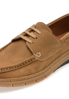 Mocasini GRYXX bej, M25Y57, din nabuc imagine