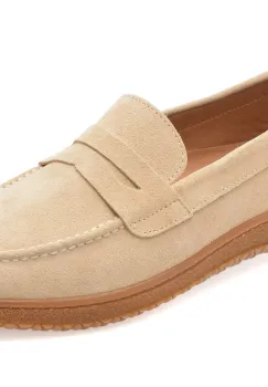 Mocasini GRYXX bej, TG1899, din piele intoarsa imagine