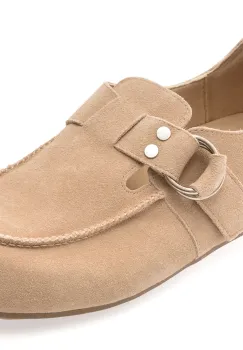 Mocasini GRYXX bej, Y25L722, din piele intoarsa imagine