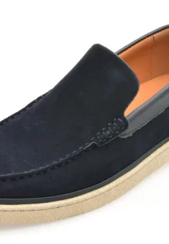 Mocasini GRYXX bleumarin, 2073, din piele naturala imagine