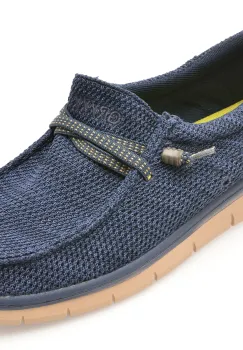 Mocasini GRYXX bleumarin, 40083, din material textil imagine