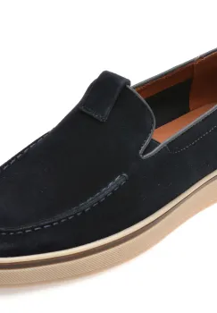 Mocasini GRYXX bleumarin, MU151, din piele intoarsa imagine