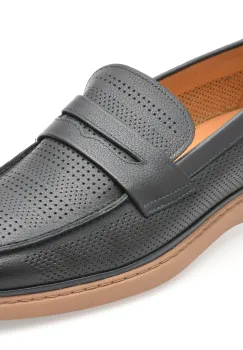 Mocasini GRYXX bleumarin, Y168, din piele naturala imagine