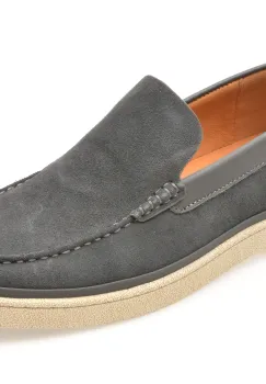 Mocasini GRYXX gri, 2073, din piele intoarsa imagine
