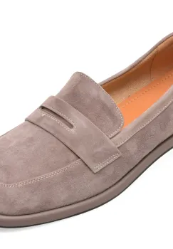 Mocasini GRYXX gri, A599, din piele intoarsa imagine