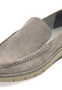 Mocasini GRYXX gri, M25Y16, din nabuc imagine