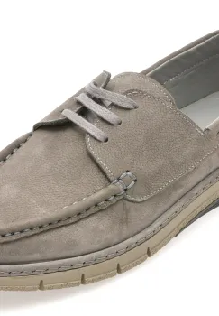 Mocasini GRYXX gri, M25Y57, din nabuc imagine