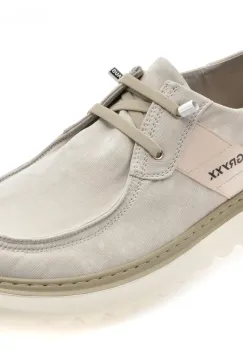 Mocasini GRYXX gri, T1119, din material textil imagine