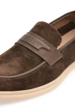 Mocasini GRYXX maro, 98217, din piele intoarsa imagine