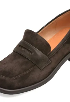 Mocasini GRYXX maro, A599, din piele intoarsa imagine