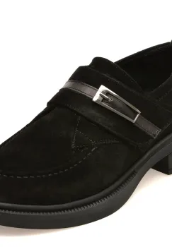 Mocasini GRYXX negri, 2203635, din piele intoarsa imagine
