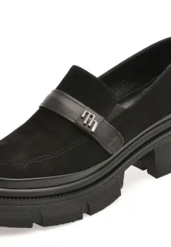 Mocasini GRYXX negri, 387340, din piele intoarsa imagine