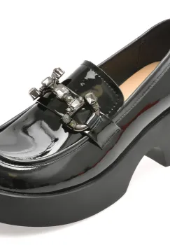 Mocasini GRYXX negri, 88170, din piele naturala lacuita imagine