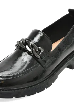 Mocasini GRYXX negri, 911, din piele naturala lacuita imagine