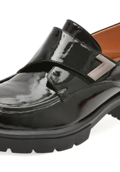 Mocasini GRYXX negri, M304, din piele naturala lacuita imagine