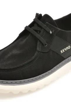 Mocasini GRYXX negri, T1119, din material textil imagine
