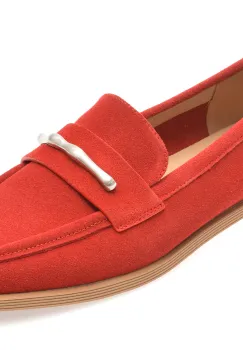 Mocasini GRYXX rosii, 1313C15, din piele intoarsa imagine