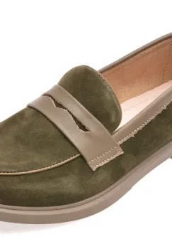 Mocasini GRYXX verzi, 37718, din piele intoarsa imagine