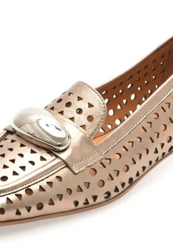 Mocasini IMAGE bronz, 2842853, din piele naturala imagine