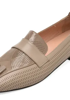 Mocasini IMAGE gri, 021G600, din piele naturala imagine