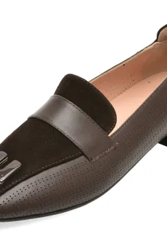 Mocasini IMAGE maro, 021G600, din piele naturala imagine