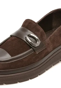 Mocasini IMAGE maro, 1467018, din piele intoarsa imagine