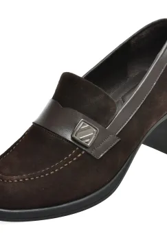 Mocasini IMAGE maro, 173365, din piele intoarsa imagine