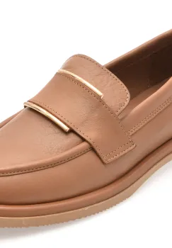 Mocasini IMAGE maro, 3774024, din piele naturala imagine