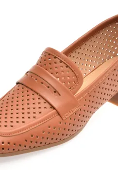 Mocasini IMAGE maro, HR364, din piele naturala imagine