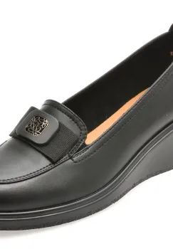 Mocasini IMAGE negri, 1216G23, din piele naturala imagine