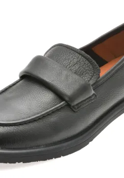 Mocasini IMAGE negri, 2307, din piele naturala imagine