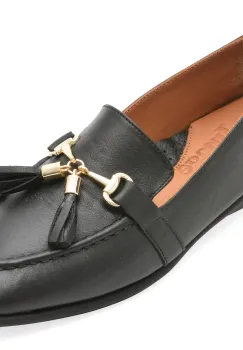 Mocasini IMAGE negri, 261228, din piele naturala imagine