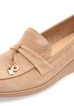 Mocasini IMAGE nude, 1385H16, din piele intoarsa imagine