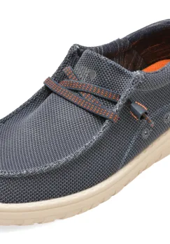 Mocasini JEEP albastri, 61115, din material textil imagine