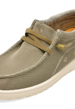 Mocasini JEEP gri, 61115, din material textil imagine