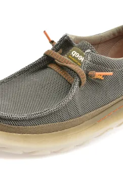 Mocasini JEEP kaki, 61090, din material textil imagine