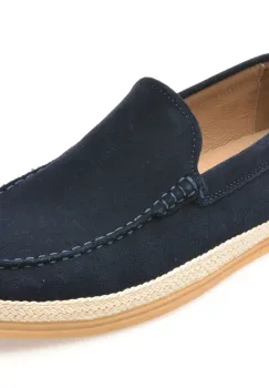 Mocasini OTTER bleumarin, 2160, din piele intoarsa imagine