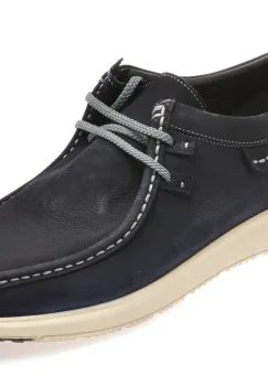 Mocasini OTTER bleumarin, SF2002, din nabuc imagine