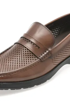 Mocasini OTTER maro, 1252, din piele naturala imagine