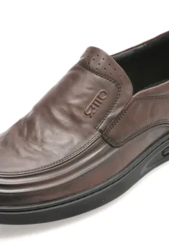 Mocasini OTTER maro, 37310, din piele naturala imagine