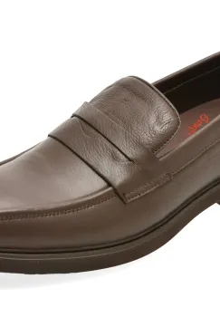Mocasini OTTER maro, E1811, din piele naturala imagine