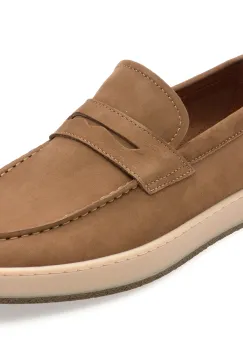Mocasini OTTER maro, MU145, din nabuc imagine