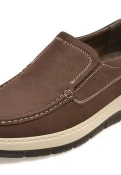 Mocasini OTTER maro, UZ507, din nabuc imagine