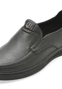 Mocasini OTTER negri, 35520, din piele naturala imagine