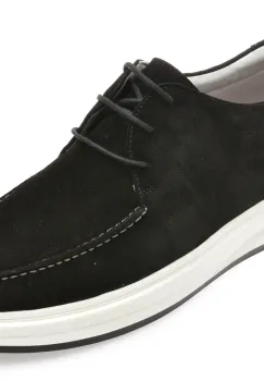 Mocasini OTTER negri, 3752, din piele intoarsa imagine