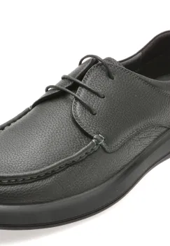 Mocasini OTTER negri, 97791, din piele naturala imagine